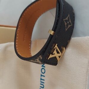 Upcycled Louis Vuitton Leather Cuff